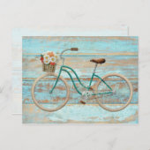 Whimsy Vintag Beach Cruiser Fahrrad Postkarte (Vorne/Hinten)