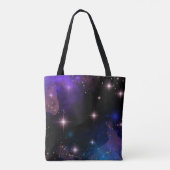 Whimsy Watercolor Celestial Scene Tasche (Rückseite)