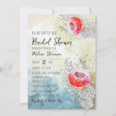 Whimsy Watercolor Fantasy Florals Brautparty Einladung (Vorderseite)
