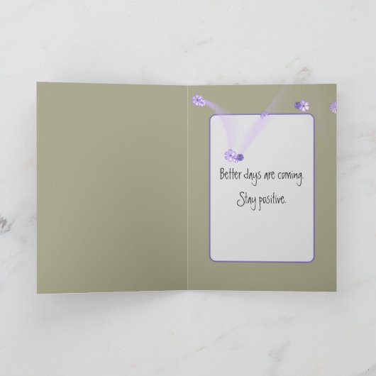 Whimsy-Wildblumen Karte (Innenseite)