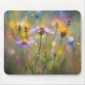 Whimsy-Wildblumen Mousepad (Vorne)