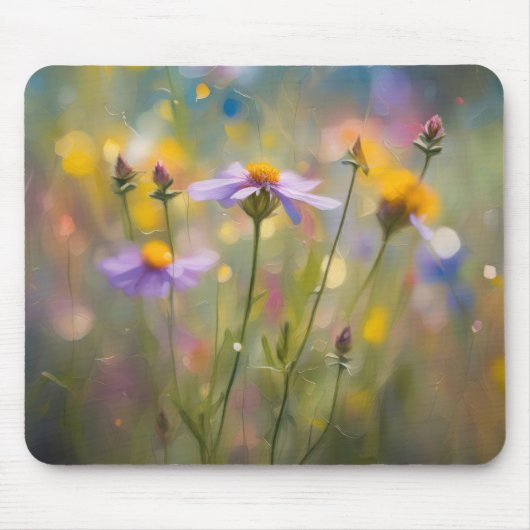 Whimsy-Wildblumen Mousepad (Vorne)