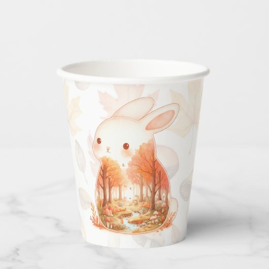 Whimsy Wilderness Critters - das Kaninchen - Pappbecher (Vorderseite)