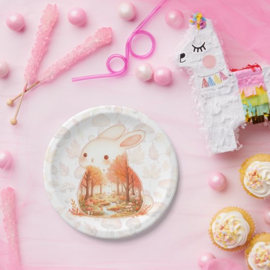 Whimsy Wilderness Critters - das Kaninchen - Pappteller (Party)