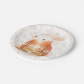 Whimsy Wilderness Critters - das Kaninchen - Pappteller (Schrägansicht)