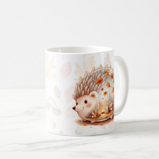Whimsy Wilderness Critters - der Igel - Kaffeetasse (VorderseiteRechts)