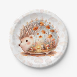 Whimsy Wilderness Critters - der Igel - Pappteller