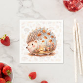 Whimsy Wilderness Critters - der Igel - Serviette (Beispiel)