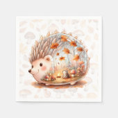Whimsy Wilderness Critters - der Igel - Serviette (Vorderseite)