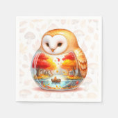 Whimsy Wilderness Critters - the Owl - Serviette (Vorderseite)