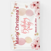 Whimsy & Wishes Birthday Balloon Party Banner (Vertikal)