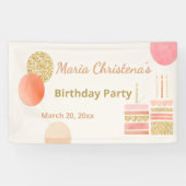 Whimsy & Wishes Birthday Party Banner (Horizontal)