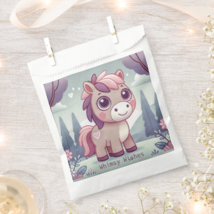 Whimsy wünscht Pink Pony Gastgeschenk Bag Geschenktütchen