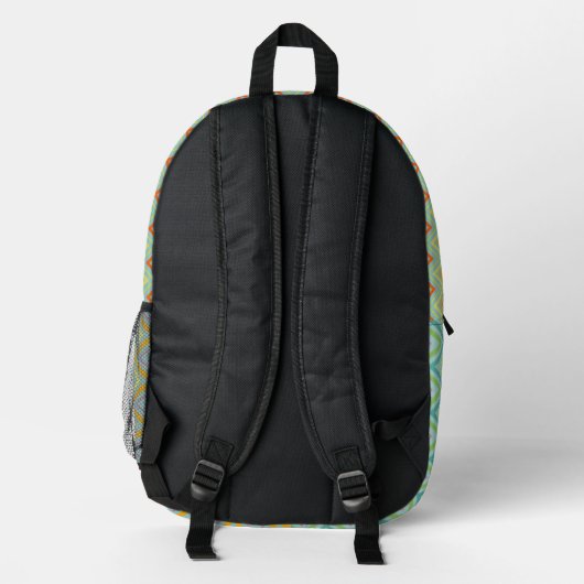 Whimsy Zigzag Bedruckter Rucksack (Rückseite)