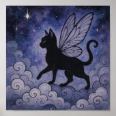 WhimsyBlackCatFairy Poster (Vorne)