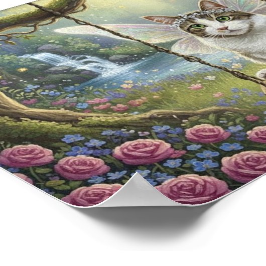 WhimsyCatFairy Poster (Ecke)