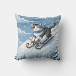 WhimsyCatSled Kissen