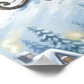 WhimsyCatSled Poster (Ecke)