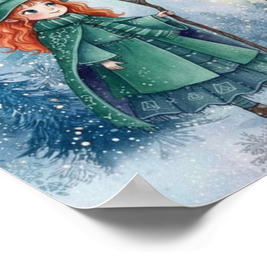 WhimsySnowFlakeWitch Poster (Ecke)