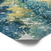 WhimsyXmasKatzenbaum Poster (Ecke)
