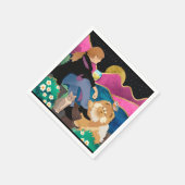 WHINE with ME chow paper napkins Serviette (Ecke)