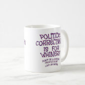 Whiney Politische Korrektheit Kaffeetasse (VorderseiteRechts)