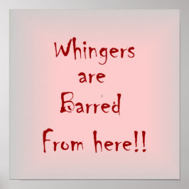 "Whingers are Barry from Here" > Plakatdruck Poster