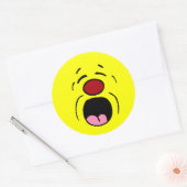 Whining Face Grumpey Runder Aufkleber (Umschlag)