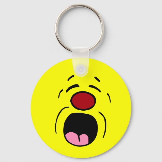 Whining Face Grumpey Schlüsselanhänger (Vorderseite)