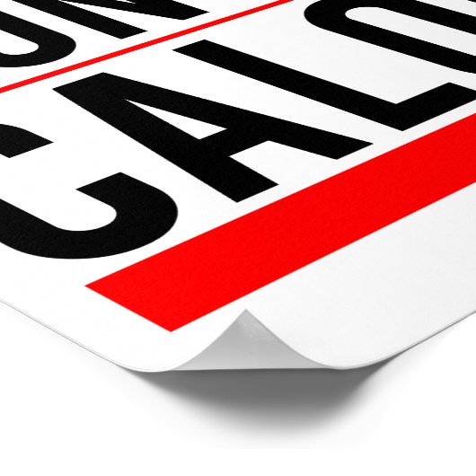 Whining wird Kalorien nicht brennen Poster (Ecke)