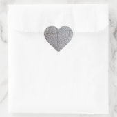 Whinstone Heart Sticker (Tasche)
