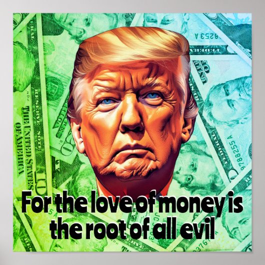Whiny Greedy Loser Trump Poster (Vorne)