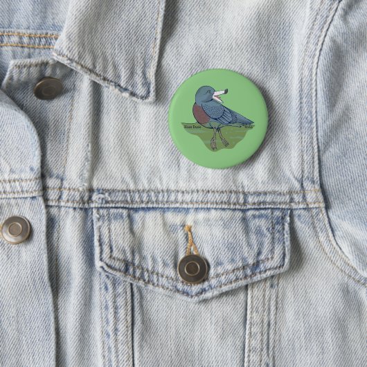 Whio Blue Duck NZ BIRD Button (Beispiel)