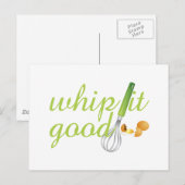 Whip It Good Postkarte (Vorne/Hinten)