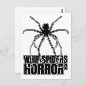 Whip Spiders Whip Scorpion Amblypygi - Entomologie Postkarte (Vorne/Hinten)