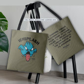 WHIPLASH Tote Bag von Poet Adiela Akoo - weiß Tasche