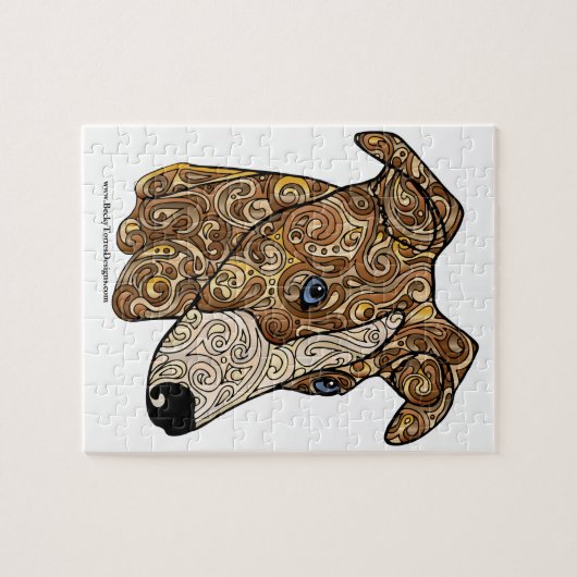 Whippet 8x10 Foto-Puzzlespiel mit Geschenkboxen Puzzle (Horizontal)