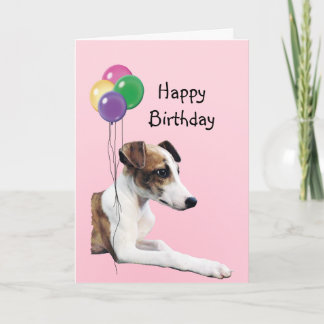 Whippet alles Gute zum Geburtstag Karte