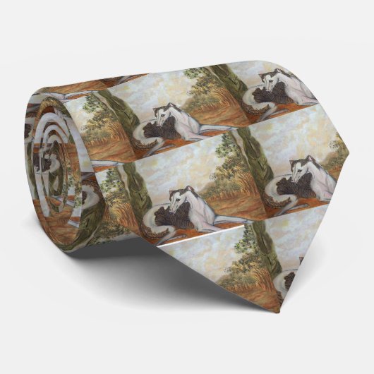 Whippet an der Erholung - Krawatte (Gerollt)