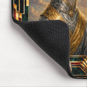 Whippet, Art Deco Hund Mousepad (Ecke)