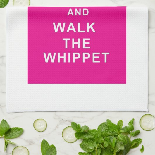 Whippet behalten ruhigen Weg das whippet Teetuch Geschirrtuch (Gefaltet)