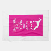 Whippet behalten ruhigen Weg das whippet Teetuch Geschirrtuch (Horizontal)