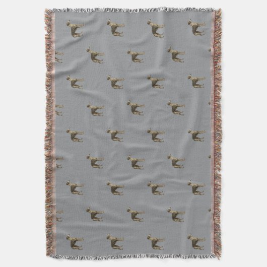 Whippet blanket - Whippet against grey background Decke (Vorderseite Vertikal)