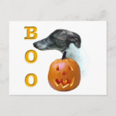 Whippet Boo Postkarte (Vorderseite)