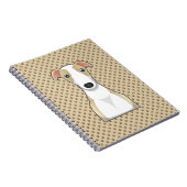 Whippet Cartoon Notizblock (Rechte Seite)