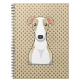 Whippet Cartoon Notizblock (Vorderseite)
