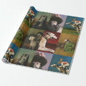 Whippet Character Wrapping Paper Geschenkpapier (Ungerollt)