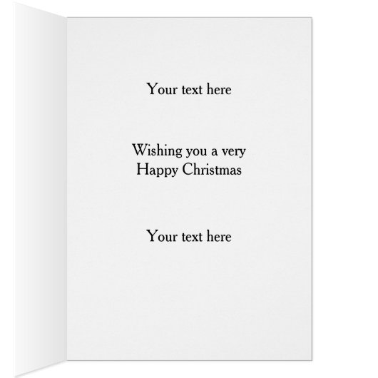 Whippet 'Cheese Tax' Christmas card white / cream (Innen (Rechts))