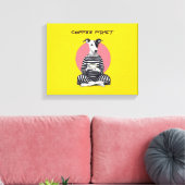 Whippet Coffee Time – Eigenartiger Vintage Hund Leinwanddruck (Insitu (Wohnzimmer))