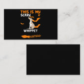 Whippet Costume Halloween Lazy Beängstigend Hund Begleitkarte (Vorne/Hinten)